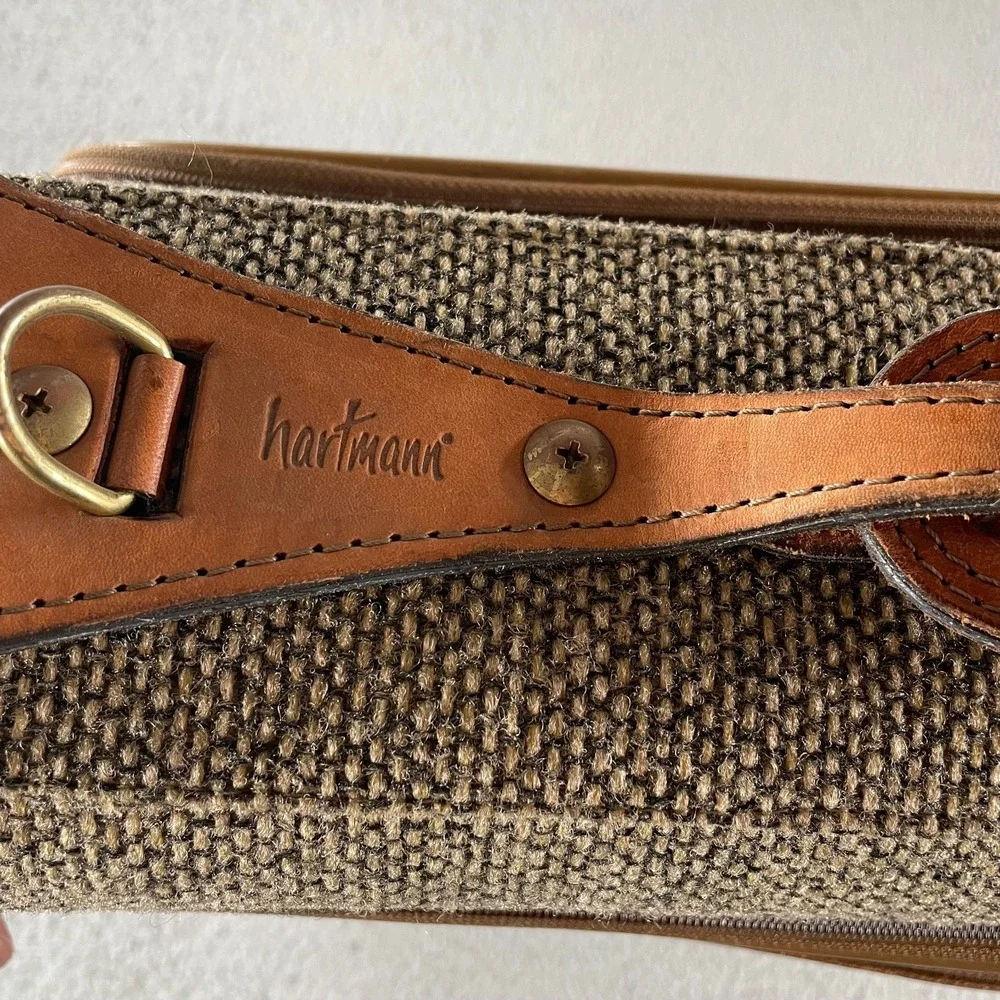 Vintage Hartmann Tweed Wool‎ Garment Bag Bi-Fold Travel Luggage 23